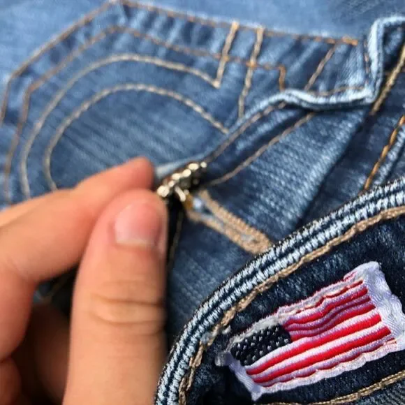 TRUE Religion Jeans Size 25 GEM STONE Blue - Picture 12 of 13